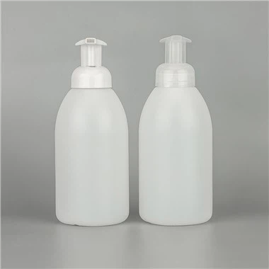Botella de bomba de espuma de gel de ducha de champú translúcido