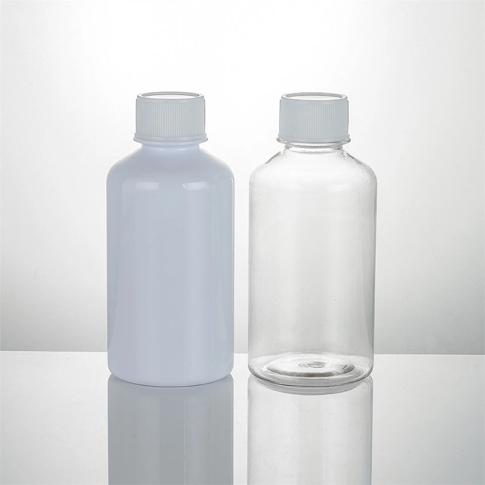 White Clear Oral Liquid Packaging Bottle